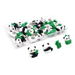 Panda Push Pins 20/30Pcs for Office Bulletin Board Cork Board Notice Board Pin Drawing Pins Pins for Hanging