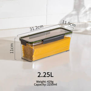 DXL Pasta Noodle Storage Box Food-grade Storage Canned Pasta Box Grains Sealed Can