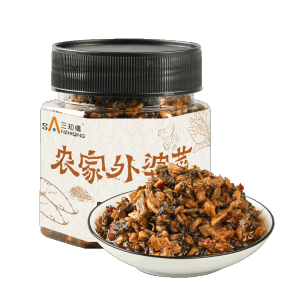 SANZHIQING 农家外婆菜 280g Waipo Cai Xiangxi Dried Vegetable Blend Spicy Hunan Specialty Rice Condiment