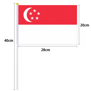 🇸🇬 14*21cm Singapore National Day Party Decor Set Singapore Flag Toothpick Flag Flag Stickers Flag Lapel Badge Patriotic Celebration Supplies