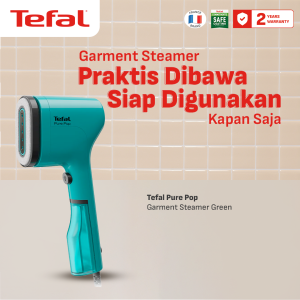 TEFAL Handheld Steamer / Setrika Uap Pure Pop Garment Steamer Green