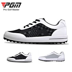 PGM Mens Golf shoes for men and males sneakers for Golf sports No crease mesh fabric breathable and comfortable shoes