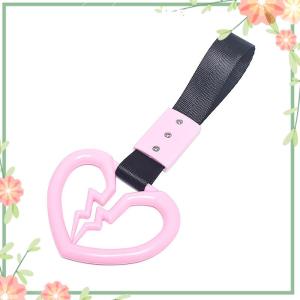 Green sea JDM Ring Japanese Subway Train Bus Car Handle Cute Broken Heart Handle Hand Strap Rear Front Bumper Warning Ring