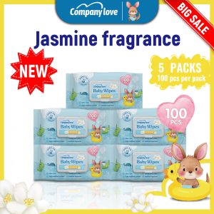 【Big Sale!】Company Love Non Alcohol Baby Wet Wipes/Jasmine Wet Tissue (5Packs-500Pcs)  濕紙巾  嬰兒濕巾