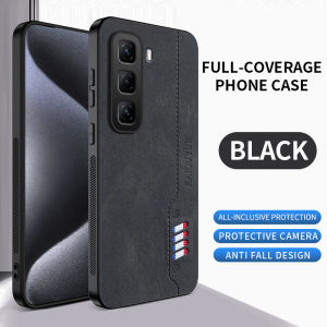 Casing For Infinix Hot 50 Pro + Hot50Pro Hot50 5G 4G Hot50i 2025 Phone Case Luxury Frosted Leather Silicone Fashion Design Shockproof Back Cover