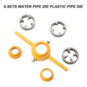 ⭐️【Local warehouse+COD】⭐6pcs PVC Pipe Threader NPT Thread Tap Wrench Set Powerful 1/2 3/4 1 Inch Plumbing PVC Thread Tool Maker Screw Die Set Hand Tool