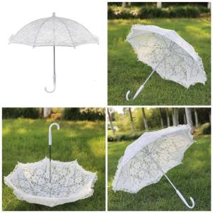 Lace Flower Umbrella for Weddings and Flower Kids Dressingup Props Parasol for Wedding Photography and Decoration