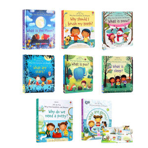 หนังสือภาษาอังกฤษ Usborne Lift-The-Flap Very First Questions and Answers Board Book Children Book หนังสือ หนังสือป๊อปอัพ สามมิติ 3D Interactive Entertaining English Picture Book Bedtime Reading Story Book Early Learning Materials for Kids หนังสือเด็ก