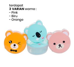 Kotak Bekal Set 4in1 Beruang - Wadah Tempat Makanan Beranak Food Grade Container Lunch Box / Kontainer Makanan Hadiah Gift Souvenir