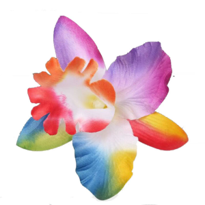 Soft Breathable Cloth Flower Hair Clip Light weight Orchids Shape Hair Clip for Women Girls and Boys
