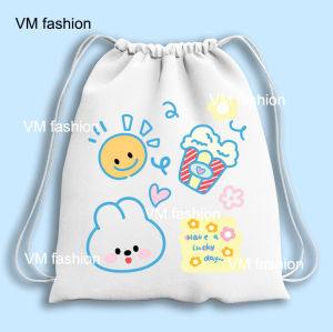 Tas Serut dan Totebag Kanvas Motif Blue Bahan Kanvas Tebal Berkualitas