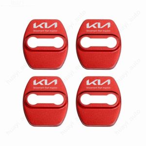 4pcs Kia Kn Seltos Kx3 Bongo Sonet K3 Sorento Soluto Picanto Sedona Sportage Carens Rio Car Door Lock Cover Protective Decoration Stainless Steel Accessories