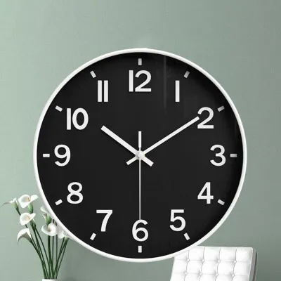 【local delivery】Wall Clock Silent Movement 30cm Modern Jam Watch Digital Electronic Clock Home Office Living Room Clocks