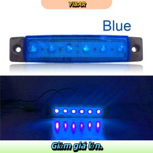 YIBAR 1 cái xe tải Trailer Side Marker chỉ số giải phóng mặt bằng ánh sáng phanh xe phía sau nổi bật đuôi ánh sáng 6LED 12V 24V cảnh báo đèn tín hiệu