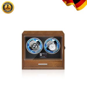 BLUETIDE Watch Winder box Automatic 2/4 slot Automatic Watch storage box Wood Watch display box With Mabuchi Motor