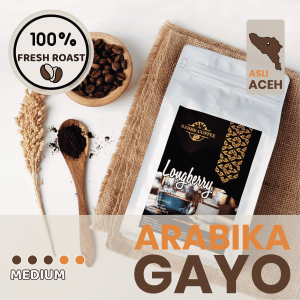 Kopi Arabika Longberry Gayo Aceh – Medium Roast Premium Biji Panjang Unik & Aromatik 200g