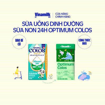 Thùng 48 hộp Sữa non Vinamilk Colos Gold 110ml -Sữa bột pha sẵn, Miễn dịch khỏe, Bé lớn nhanh - Sữa Uống Dinh Dưỡng  Hỗ trợ tăng cân và phát triển chiều cao cho bé (Sữa dành cho trẻ em trên 1 tuổi)