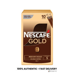 NESCAFÉ Gold Intense Instant Coffee 20g (10 Sticks x 2g) – Medium Roast & Dark Roast