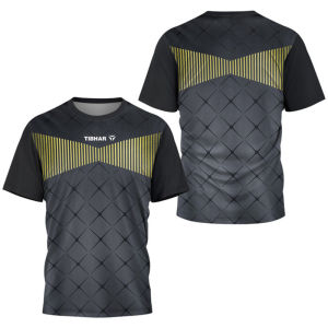 [Local Stock] VCC Fashion Mens T-shirt Outdoor Sports Table Tennis Short sleeved Top Lightweight and Breathable Quick Drying Mens Tennis T-shirt