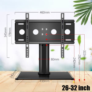 SG Stock 32‘’-72‘’inch Mobile LCD TV Stand Vertical TV Trolley Stand Adjustable Floor Standing TV Mobile Cart