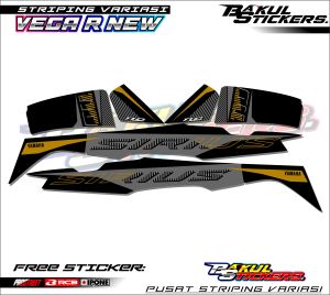 STRIPING VARIASI MOTOR YAMAHA VEGA R / STICKER LISTI MOTOR YAMAHA VEGA R