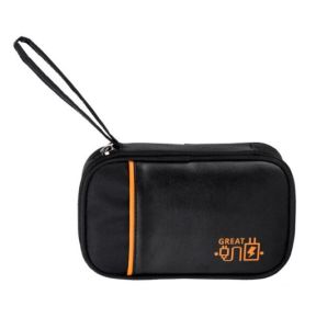 CH-FASHION (PU LEATHER CP POWERBANK POUCH) Multipurpose Digital Gadget Cable Pouch Earphone Organizer