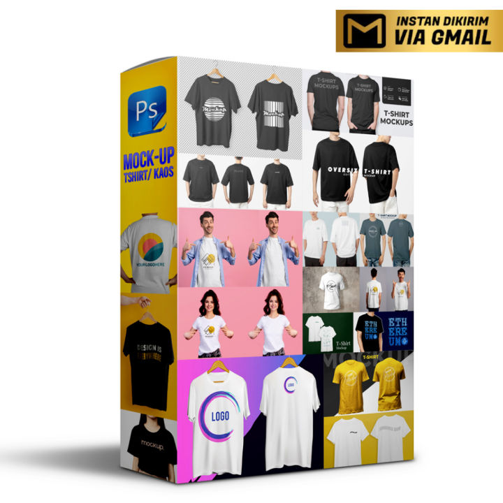 Tshirt Kaos baju Mockup - Editable Photoshop