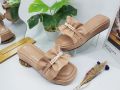 Fuzzy's - Ryuna Sandal wanita Spons kokop kerut mutiara IS-02. 