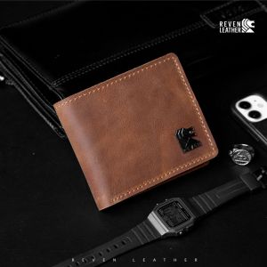 Dompet Pria REVEN ARJUNA WALLET Cowok Lipat Dua Kulit Sapi 100% Distro Premium Keren Murah Terbaru