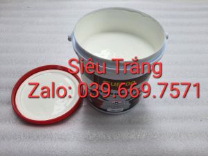 [Hộp 1kg] Sơn màu Siêu Trắng sơn chậu cảnh supon(Hệ bóng ngoại thất)