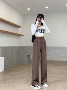 Loose Pants JUMBO Trousers Hightwaist Celana Anti Kusut Celana Kerja Wanita Celana Kantor Formal TukuKlambiy