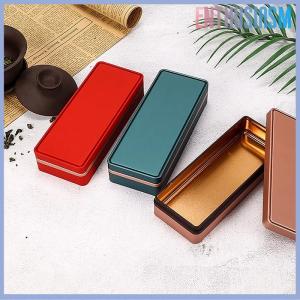 【Enthusiasm】🌟🌟【Hot Sale】🎈 Multicolor Tinplate Rectangular Storage Box Container with Lid Small Tin Boxes Empty Containers Storage Box Case Organizer