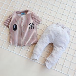 Setelan Anak Motif Baseball 01 SQ / Baju Bayi 6 bulan - 2.5 tahun / Baju Bayi Laki-laki / Baju Anak Saint Queen
