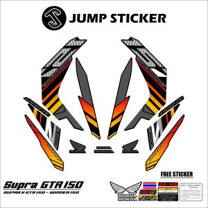 Stiker striping supra x gtr 150 - winner 150 grafis variasi 022