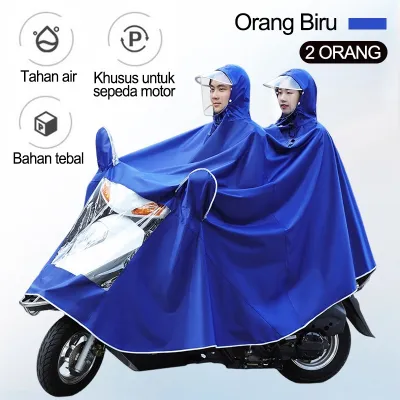 Jas Hujan Kendaraan Listrik Tunggal/Jas Hujan Kendaraan Listrik Dua Kepala Tebal Tahan Hujan dan Tahan Angin