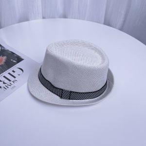 MQ166 หมวกทรงไมเคิล หมวกแจ๊ส รุ่นคลาสสิค สายคาดลาย พร้อมส่งจากไทย