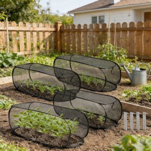 MAKERVY Foldable Plant Net Cover Pop-Up Insect-proof Mesh Plant Cover Net Durable Garden Netting Vegetable Protection Cage Garden