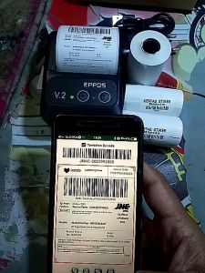 printer bluetooth eppos 58mm epx583 plus 2rol krts stiker