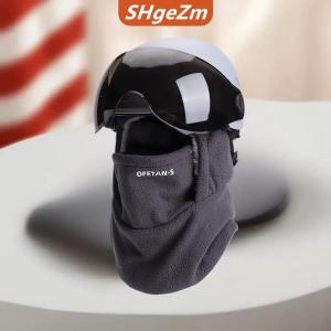 [COD] SHgeZm Lông Cừu Ấm Áp Cưỡi Đầy Đủ Mặt Nạ Bao Gồm Ngoài Trời Balaclava Đi Xe Đạp Cap Xe Máy Trượt Tuyết Ấm Cổ Mặt Nạ Tai Bảo Vệ Hat