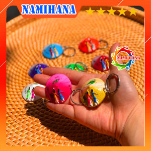 Quà lưu niệm quà tặng mẫu móc khoá nón lá lõm như thật