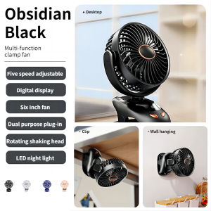 Mini Portable Fan 360° USB Rechargeable Clip Fan Ultra Quiet Electric Fan Air Cooler