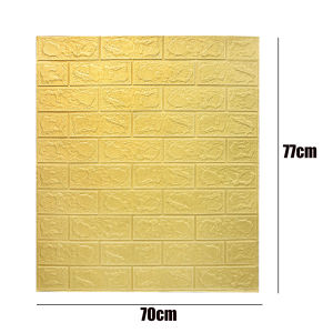 【Clearance Sale】10Pcs 70*77CM White Foam Bricks Thicken 3D Foam Wall Sticker Self-adhesive Waterproof Wallpapers for Home Decoration