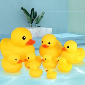 CUTE ELVES with Squeeze Sound Duck with Squeeze Sound Bath Toy Float Yellow Duck Little Yellow Duck Water Toy Baby Bath Toys Rubber Yellow Duck Baby Bath Toys Fun Gifts