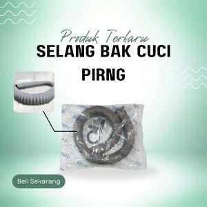 Selang Bak Cuci Piring Abu-Abu Flexibel 80CM HPP / selang bak cuci piring / selang westafel