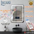 Gương Đèn LED Chữ Nhật Cảm Ứng Thông Minh Treo Tường Nhà Tắm, Phòng Ngủ Legaxi. 