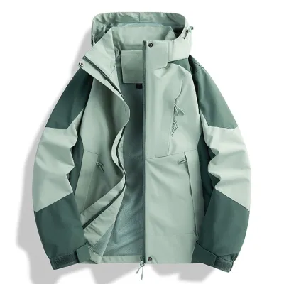 OUTDOORMORE Waterproof Windproof Jacket Outdoor jacket for men Casual Motorcycle Rider Jacket Coat