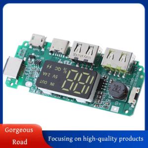 [Gorgeous] Hot Sale LED Dual USB Micro Type-C Mobile Power Charging Board USB Circuit Protection