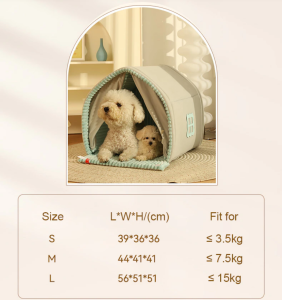 "Local stock" Comfortable Foldable Dog and Cat Bed Cozy Enclosed Pet House for Small Dogs All-Season Universal Dog House Warm and snug Cat Bed
