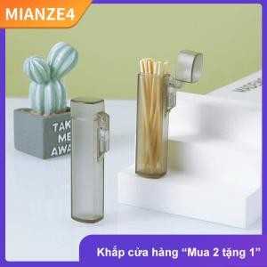 [COD] MIANZE4 Xách tay tăm chủ nhựa trong suốt tăm Hộp Thuốc Lá chủ lưu trữ trường hợp kim trường hợp du lịch ngoài trời