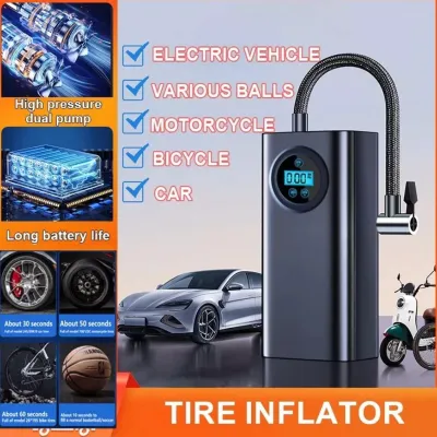 COD Delivery within 3 days [Free Shipping] Wireless Electric Tire Inflator 150PSI Car Air Pump High Precision Car Tire Inflatable Pump for Car Motorcycle Bike Ball